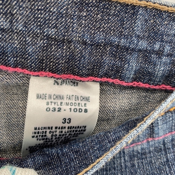 Hollywood The Jean People Jeans Women's Size 33 Vintage Washed Blue Straight Leg - Picture 9 of 15